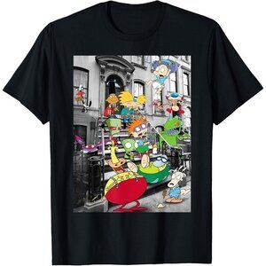 🆕Brand New - Men Black Nickelodeon Stoop T Shirts